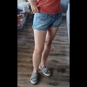 Iris Jeans Low Rise Denim Shorts